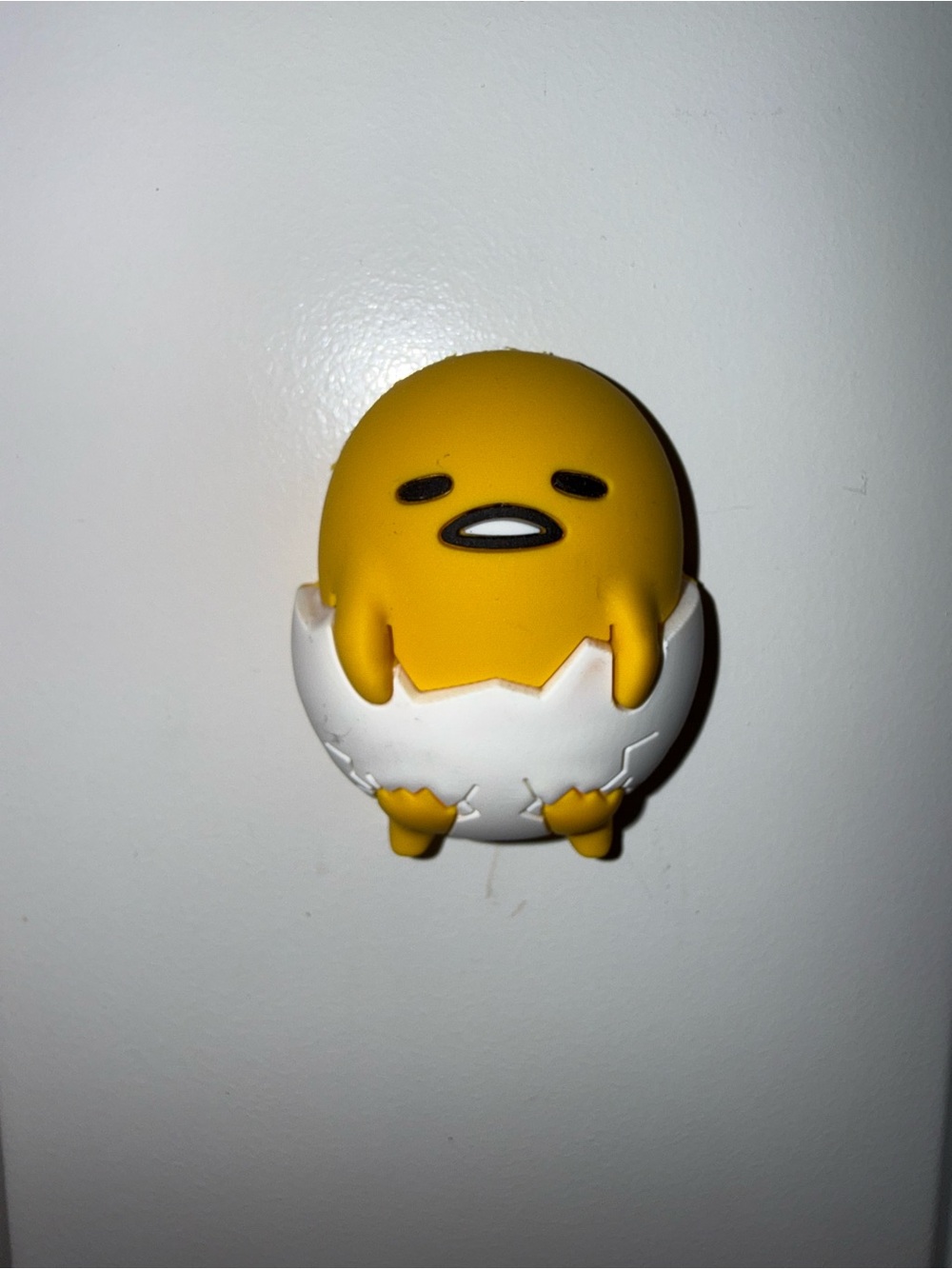 Gudetama lazy egg magnet Yellow egg character with cracked shell #kawaii #sanrio